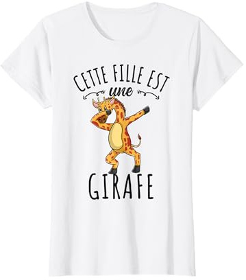 Dabbing Cette Fille Est Une Girafe T-Shirt