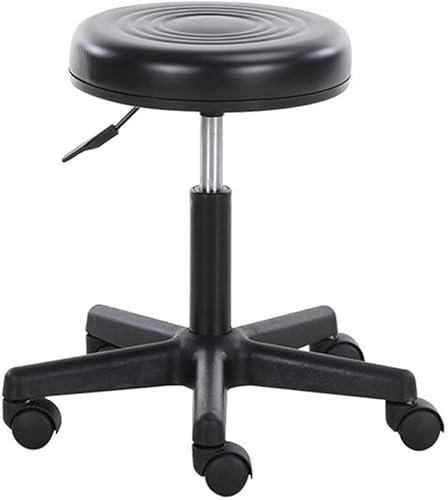 Rollhocker, Hocker auf Rollen, Barlift, Drehhocker, Stuhl, Beau Salon, Friseur-Thekenstühle zum Heben von Hockern, 360° höhenverstellbare Drehstühle, ergonomische Hocker, Sgab (Jujube-Rot). The New