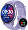 Parsonver Smartwatch Damen Rund mit Telefonfunktion, Armbanduhr Damen mit Herzfrequenz Schlafmonitor, Schrittzähler Uhr mit 100+ Sportmodi, IP68 Wasserdicht Sportuhr Damen für Android iOS, Lila,SPROD1