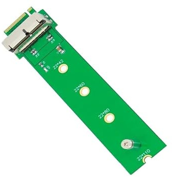 QNINE PCIe SSD auf M.2 Key M Adapterkarte für 2013 2014 2015 2016 2017 MacBook Air Pro Retina, Festplattenkonverter auf Ngff M2, Support-Modell A1465 A1466 A1398 A1502