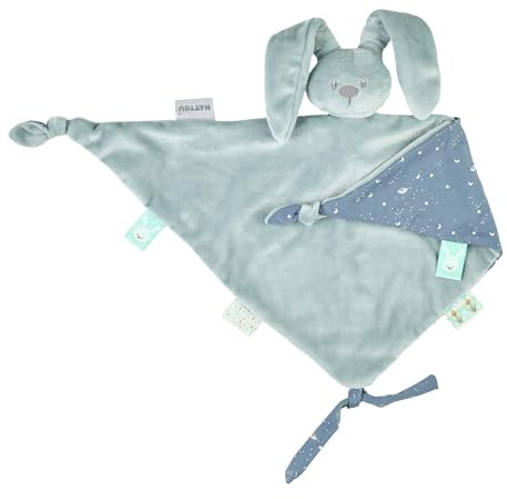 Nattou Big Comforter Doudou Rabbit LAPIDOU, 65 cm, Lapidou Copper Green