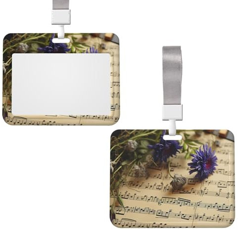 Ausweishalter aus Kunststoff, horizontaler Ausweishalter für Arbeit, Notenblätter, Ausweishalter mit transparentem Fenster, Kartenschutz für Büro, Ausweishalter, Kreditkarte, für Krankenschwestern,