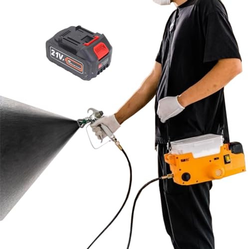 Pistola a spruzzo airless per vernice a zaino, macchina per verniciatura a spruzzo ad alta pressione da 500 W, strumento di verniciatura, pistola a spruzzo elettrica portatile con 6 velocità regolab