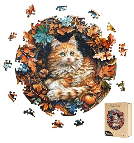 LURICO Rompecabezas de Madera, 170 Piezas, Rompecabezas de Madera con Forma de Animal, Piezas de Rompecabezas de 29 x 29 cm, Rompecabezas mágica con Caja de Regalo, para niños a