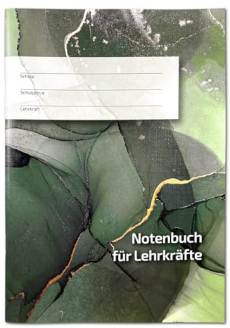 Notenbuch für die Lehrkraft, DIN A4, für 30 Fächer/Kurse und Klassen