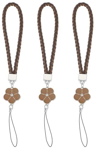 PATIKIL Phone Lanyard Wrist Straps, Creative Braided Flower Phone Charm Straps Wrist Lanyard for Case Camera Keychain Hand String
