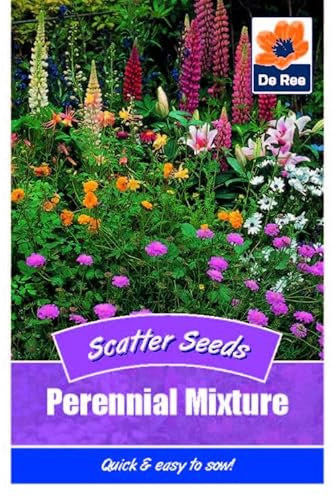 Flower Seeds Perennial Mixture - 335 Seeds Packet Plant Bedding Borders Containers Pots Grow Your Own Garden Plant Seed