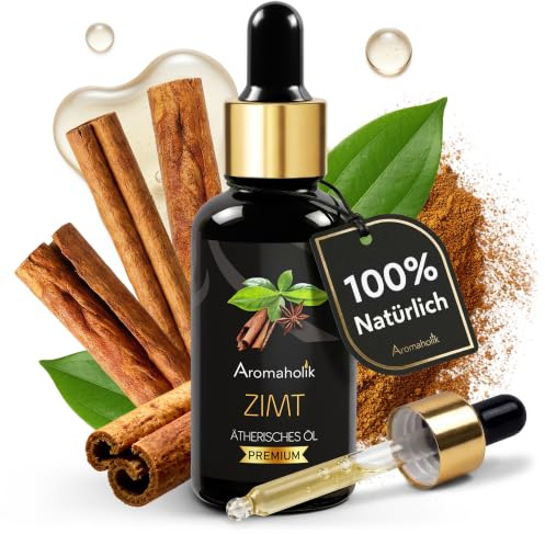 Zimtöl BIO 30 ml – 100% natürlich, ätherisches Öl aus Indien für Diffuser, Saunaaufguss & Aromatherapie, Zertifiziertes Öl für Sauna & Massage