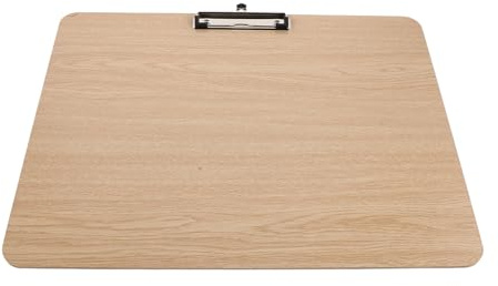 Operitacx Zeichenbrett A3 aus Robustem Holz mit Klemme und Sockel Tragbares Skizzenbrett für Künstler und Anfänger Horizontales Klemmbrett für Drinnen und Draußen