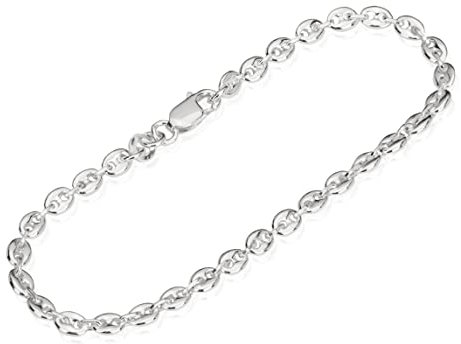 NKlaus 18cm Armband 925 Silber 4,0mm breit Armkette 4,2g schwer Armbandkette