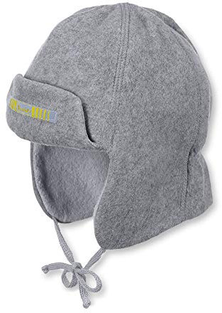 Sterntaler Baby Winter-Fliegermütze warm aus Fleece, Größe:49, Farbe:silber meliert (542)