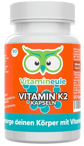 Vitamin K2 Kapseln - hochdosiert 200 µg MK7 All-Trans - bioaktiv & vegan