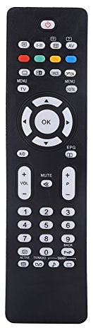 Universal Replacement Digital Remote Control for Philips TV, Remote Control for Philips TV RC2034301 / 01, 32PFL5522D / 05, 42PFL5522, 42PFL5522D, 42PFL5522D / 05