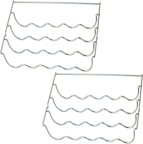 SPARES2GO Wine Bottle Rack Shelf Insert compatible with Russell Hobbs Fridge (457 x 290 x 70mm, Pack of 2)