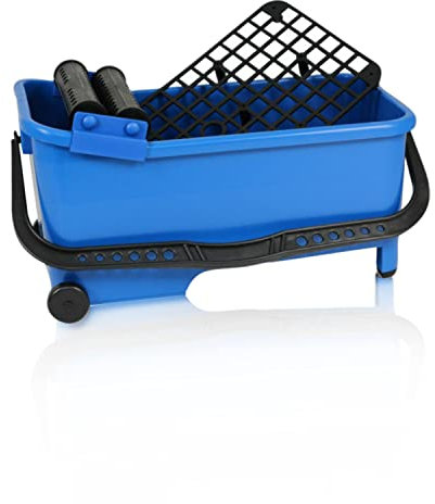 Juego de limpieza de azulejos profesional Wash Boy cubo, rejilla de piso, flotador para instalación de bricolaje o contratista profesional, acristalamiento y limpieza.
