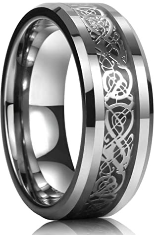 MAYIYAHO Schwarz Edelstahl Herz Paar Ringe für Frauen Mann breit Ehering Zirkon Set Liebhaber Ring Schmuck