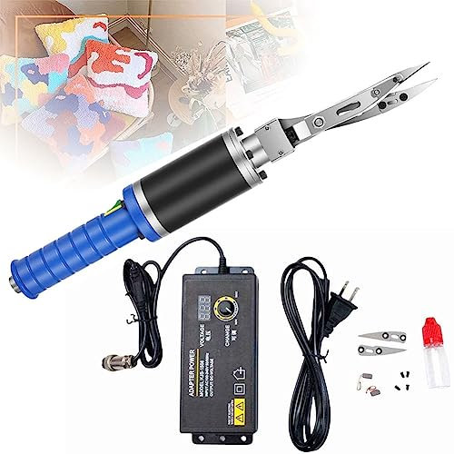 VIOLK Tondeuse à Tapis électrique 200 W, Ciseaux à sculpter Les Tapis électriques, Ciseaux à Graver Les Tapis touffetés, Tondeuse à Modeler Les Tapis à Vitesse réglable pour la Fabrication de Tapis