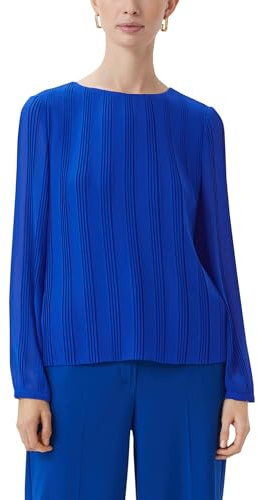 Comma Chiffonbluse mit Plisseefalten