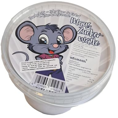 Zuckerwatte | Mauszuckerwatte im Eimer | 50g