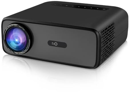 VVHUDA Proyector portátil de vídeo 1080P 2K 4K 6 Proyector Inteligente 3D de Cine en casa con Android (D como se Muestra) Small Gift