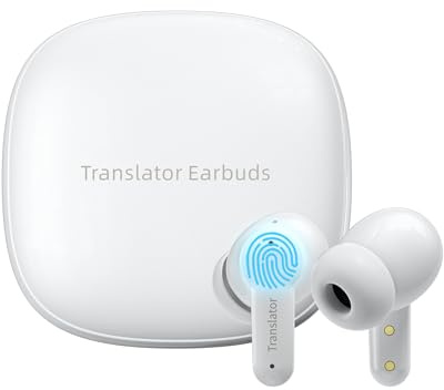 ANFIER M3 Offline AI Translator Earbuds Support 144 Languages & Accents Translation Two-Way Translation Translator Device AI Translation Earbuds Real Time No Subscription Required