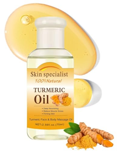Turmeric Body Oil - Body Skin Care - Face & Body Oil for Dry Skin - Body Oil for Women - Moisturizing,Brighting,Nourishing,Firming,Repairing Body Oil - Whole Body Massage Oil