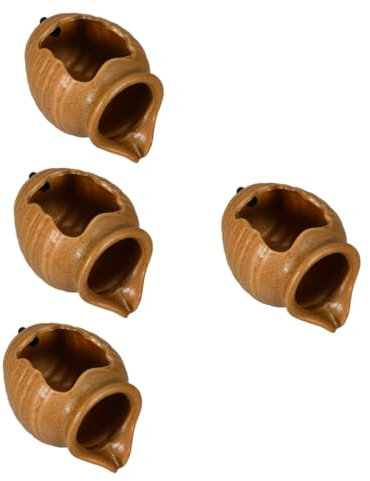 BESPORTBLE 4pcs Ceramic Fountain Jar Decorative Outdoor Water Feature Garden Water Features for Fish Tank