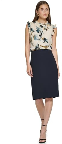 DKNY Women's Suits Skirt, Classic Navy, 6