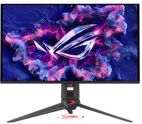 ASUS ROG Swift 27” 4K QD-OLED Gaming Monitor (PG27UCDM) - 240Hz, 0.03ms, Custom Heatsink, Neo Proximity Sensor, G-SYNC Compatible, 99% DCI-P3, True 10-bit color, DisplayPort 2.1a UHBR20, 3 yr warranty