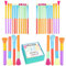 Brochas de maquillaje profesional set 30 piezas cerdas sinteticas de calidad corrector brocha para sombra de ojos brocha colorete pinceles maquillaje multicolor