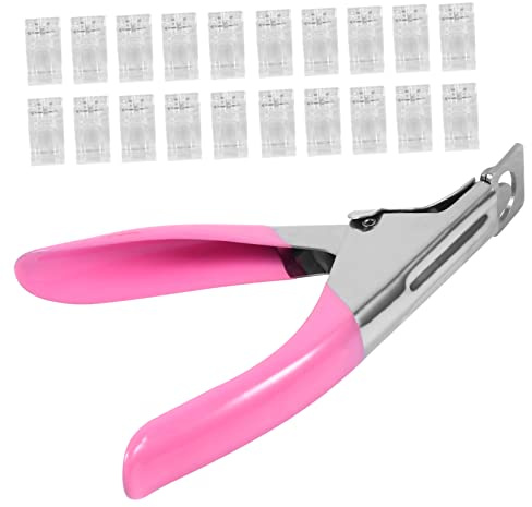 CALLARON 20 Piezas Tijeras y Pinzas Para Manicura Cortaúñas Para Extensiones De Uñas Herramienta De Manicura Kit Profesional Para Uñas De Gel Polimérico