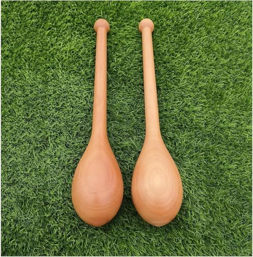 Set of 2 Hand Weights Arm Strength Trainers Shoulder Exercise Equipment, Starter Workout Clubbells Indian Club Lightweight Wooden, Gyms Fitness Gear