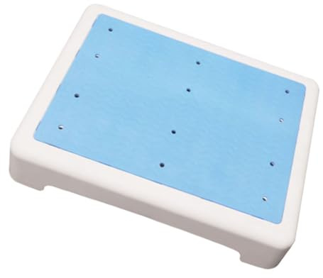 BUGUUYO Nonslip Bathtub Step Stool Blue Small Shower Mat Anti-skid Non-slip Tub Stool for Elderly and Children Bathroom Safety