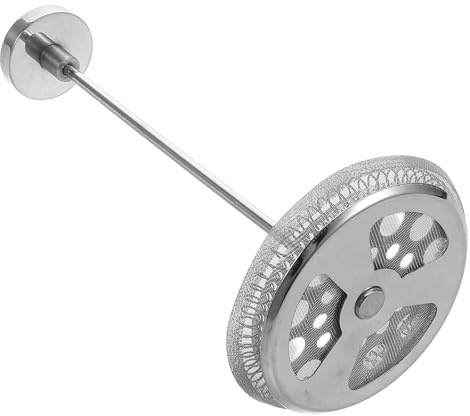 JEWEDECO Kaffeefilter und Präziser Filtration und Teezubereitung für Espressomaschinen Edelstahl Satz mit Ergonomischem Griff Silber Zubehör
