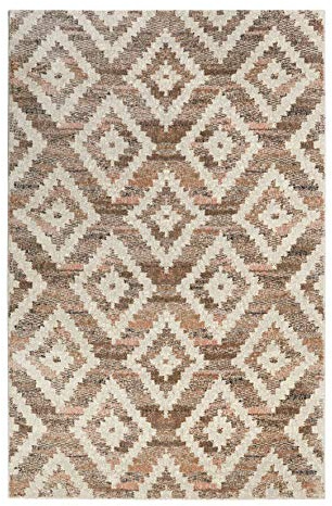 Wecon Home Passion 2.0 Kurzflorteppich, 120 x 170 cm, orange | moderner Kurzflor Teppich/Läufer für Wohnzimmer, Flur, Esszimmer, Küche, Fresh Kelim, WH-0873-03