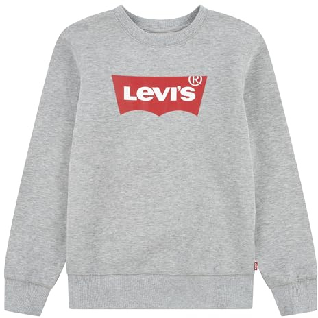 Levi's Lvb Batwing Crewneck, Felpa Bambini e ragazzi, Grigio (Grey Heather), 12 anni