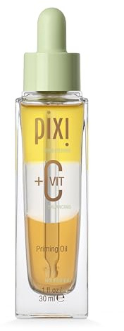Pixi Beauty +C Vit Priming Oil | Nourishing Vitamin C Facial Oil Energizes & Balances Skin | Creates A Flawless Makeup Base | 1.00 Fl Oz