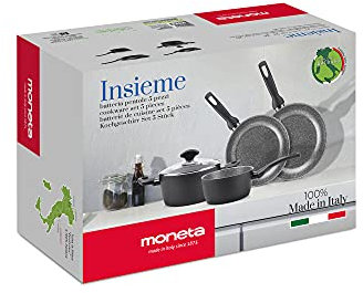 Moneta Insieme Batteria 5 pezzi anche Induzione