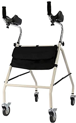 BDXZJ Gehhilfe Senioren Schmal Gehgestell mit Rollen Verstellbarer Klappbarer Gehwagen Mobilitätshilfe für Handicap, Leicht Erwachsene Rollen Rehabilitationstrainer