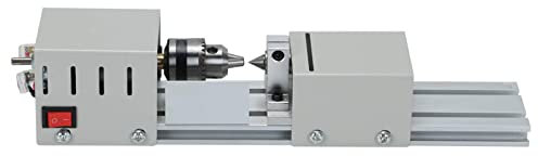 Dhouse 6 In 1 Multi-Metal Mini Lathe DIY Wood Model Making Drilling and Milling Machine Processing Desktop Woodworking Wood DIY Tool Lathe Compound Drilling Machine Sliding Table