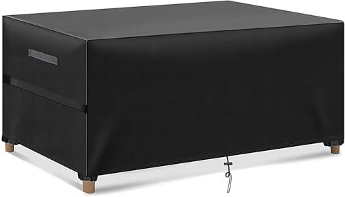 MEELOTOP Abdeckung für Gartenmöbel, Abdeckplane Gartenmöbel Verbessertes Schwerlast 420D Oxford Gewebe Wasserdicht, Winddicht,UV-Beständiges, abdeckung gartenmöbel winterfest, Rechteckig-172x73x96cm