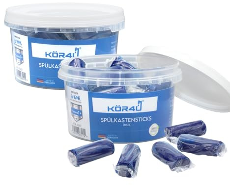 kör4u Spülkastensticks 40 blaue Tabs für Duofresh gegen Kalk & Ablagerungen