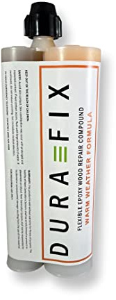 Dura-Fix Flexible Wood Repair Epoxy Filler. Warm Weather Formula. Resealable. 450ml Dual Tube