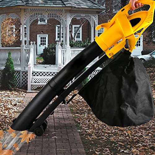 PASPRT Soplador eléctrico de Mano de 3000W, Aspirador de Hojas, recolector de Polvo, soplador de Hojas para jardín, aspiradora, Herramientas eléctricas