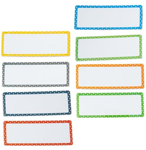 AOKWAWALIY 8St Whiteboard-Kühlschrankmagnet Magnetische Magnetstreifen Schreibtafel trocken abwischbare Magnetetiketten Klebeetiketten Name Karte Haftnotiz Aufkleber Typenschild Eva