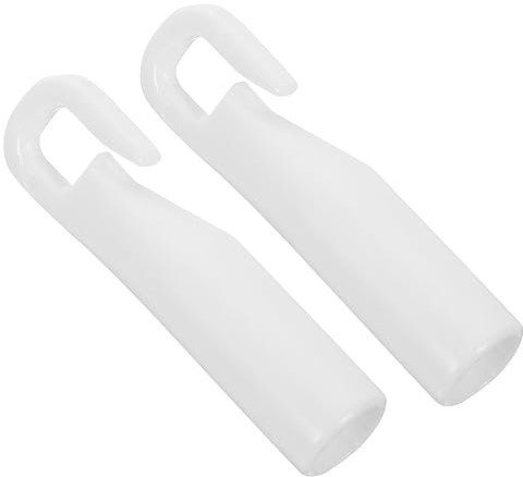 Zerodeko 2st Blindstab-hakenhülse Ersatz Des Blinden Neigungsstabs Kippstangenhaken Blinde Zauberstabhakenspitze Kleiderbügel Mit Haken Pom Vertikaler Vorhang Weiß Jalousie