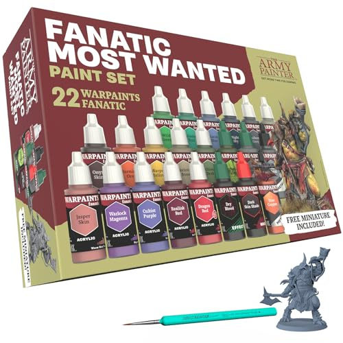 The Army Painter, Warpaints Fanatic Most Wanted Combo Set, 22 x 18 ml