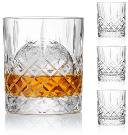 Triplorare Whiskey Glasses - Hand-Cut Premium Glassware for a Sophisticated Drinking Experience