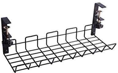 budiniao Under Table Cable Rack Living Room Bedroom Kitchen Restaurant Wire Management Holder Power Strip Socket Outlet Shelf