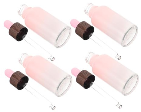 FRCOLOR Travel Essential Oil Bottles 30ml Glass Dropper Bottles Droppers for Oils Fashionable and Durable